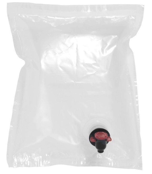 Пакет 2 л bag in box, прозорий, з краном для рідини